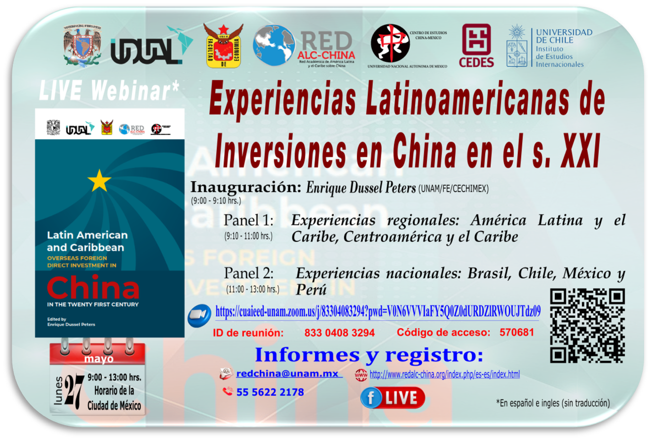Webinar experiencias latinoamericanas de inversiones en china en el siglo XXI